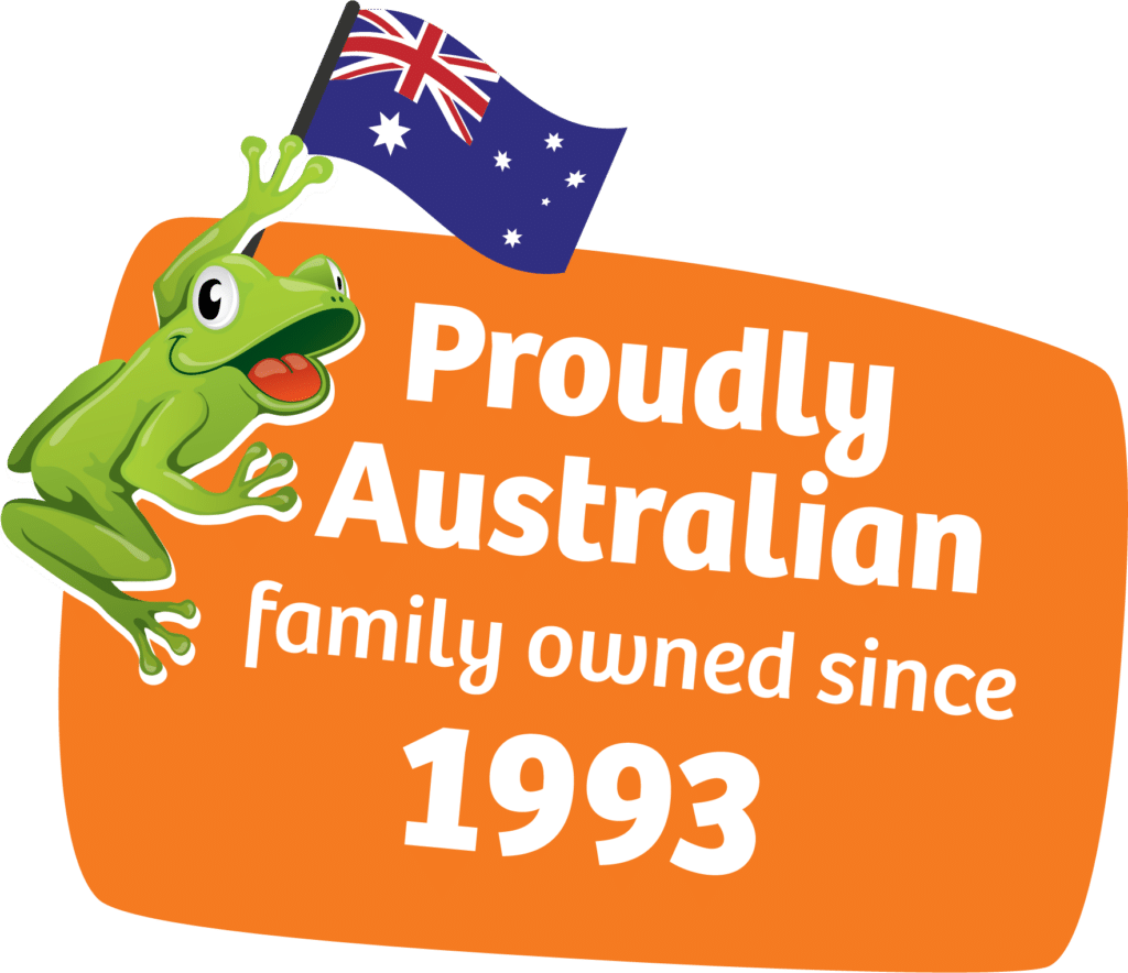 Proudly Aust Frog Logo 1993