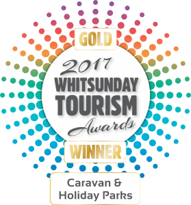Tourim Whitsunday Awards Gold Winner Logo 2017 Caravan Holiday