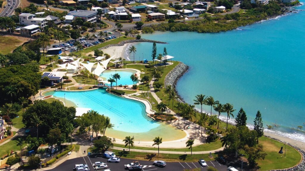 Airlie Beach Lagoon Aerial